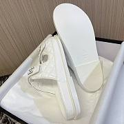 	 Bagsaaa Chanel Dad Flat Slides White Leather - 5