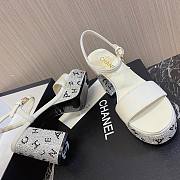 Bagsaaa Chanel Heels Sandals In Silver - 5