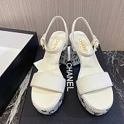 Bagsaaa Chanel Heels Sandals In Silver - 4