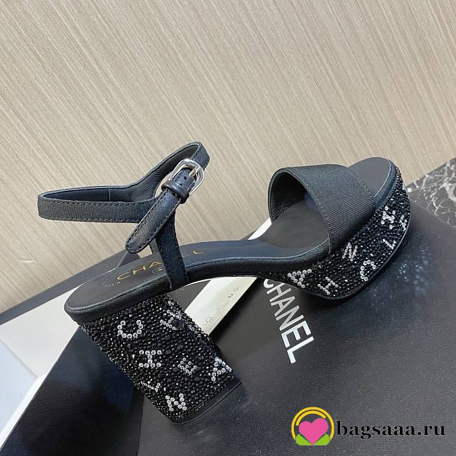 	 Bagsaaa Chanel Heels Sandals In Black - 1