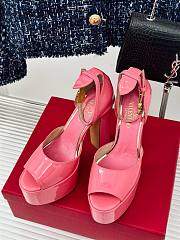 Bagsaaa Valentino Patent Leather Pinl Heels - 3