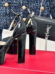	 Bagsaaa Valentino Patent Leather Black Heels - 5