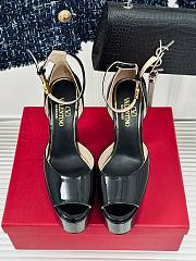 	 Bagsaaa Valentino Patent Leather Black Heels - 3