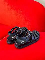 Bagsaaa Prada Foam Rubber Sandals In Black - 5