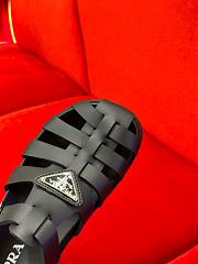 Bagsaaa Prada Foam Rubber Sandals In Black - 4