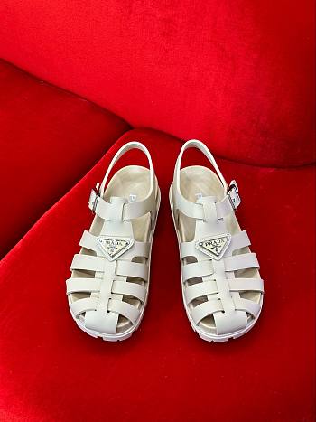 	 Bagsaaa Prada Foam Rubber Sandals In White