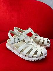 	 Bagsaaa Prada Foam Rubber Sandals In White - 6