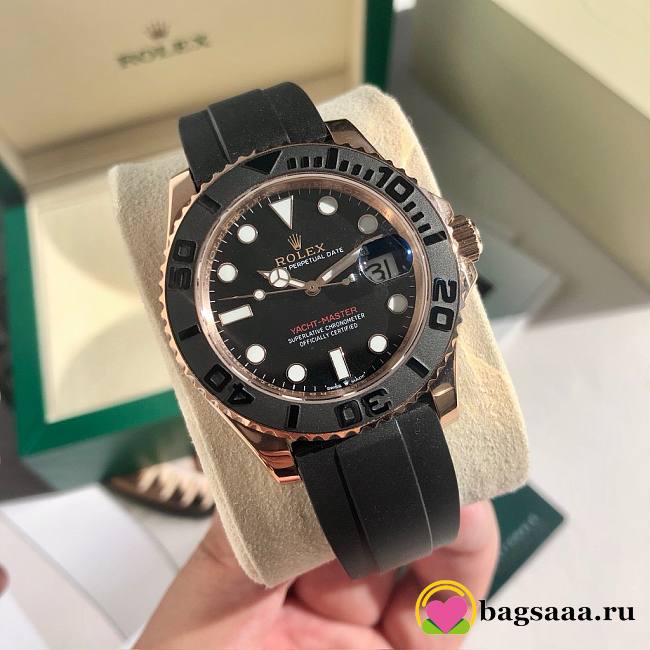 Bagssaaa Rolex YACHT-MASTER BLACK DIAL 42MM Rose Gold - 1