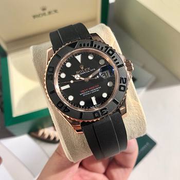 Bagssaaa Rolex YACHT-MASTER BLACK DIAL 42MM Rose Gold