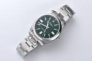 Bagsaaa ROLEX OYSTER PERPETUAL Silver and green dial 40mm - 4