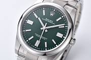 Bagsaaa ROLEX OYSTER PERPETUAL Silver and green dial 40mm - 3