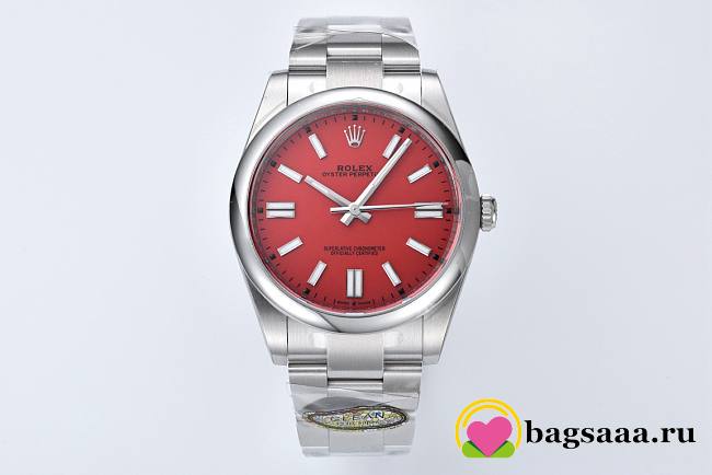 	 Bagsaaa Rolex Oyster Perpetual Red Dial Size 41mm - 1