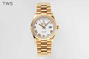 Bagsaaa Rolex Day-Date 36mm Gold White Dial - 1