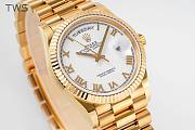 Bagsaaa Rolex Day-Date 36mm Gold White Dial - 6