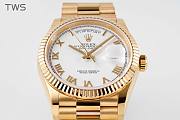 Bagsaaa Rolex Day-Date 36mm Gold White Dial - 5