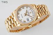 Bagsaaa Rolex Day-Date 36mm Gold White Dial - 4
