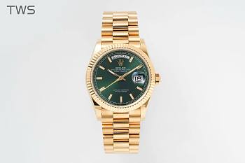 Bagsaaa Rolex Day-Date 36mm Gold Green Dial