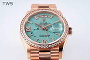 BAGSAAA ROLEX DAY-DATE TURQUOISE WATCH 36MM - 5