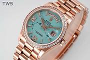 BAGSAAA ROLEX DAY-DATE TURQUOISE WATCH 36MM - 4