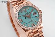 BAGSAAA ROLEX DAY-DATE TURQUOISE WATCH 36MM - 3