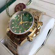 Bagsaaa Rolex Daytona John Mayer Yellow Gold Green Dial 40mm Watch - 5