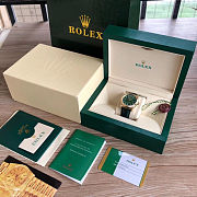 Bagsaaa Rolex Day-Date 36 Green Dial Solid Gold Watch  - 2