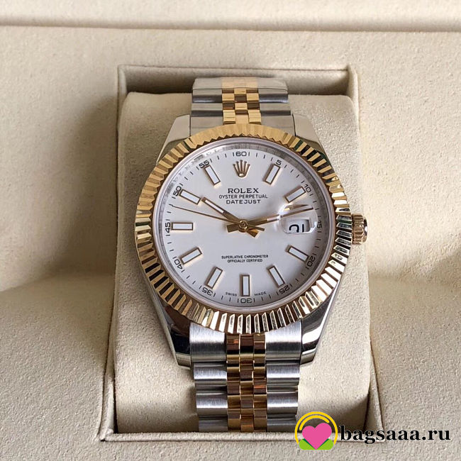 Bagsaaa Rolex Datejust White Dial Oyster Watch - 1