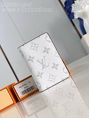 Bagsaaa Louis Vuitton Pocket Organizer White Wallet - 7.5 x 11.1 x 1 cm - 1