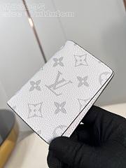 Bagsaaa Louis Vuitton Pocket Organizer White Wallet - 7.5 x 11.1 x 1 cm - 6