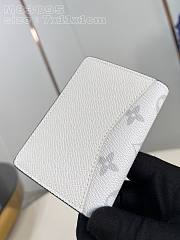 Bagsaaa Louis Vuitton Pocket Organizer White Wallet - 7.5 x 11.1 x 1 cm - 2