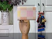 Bagsaaa Louis Vuitton Victorine Wallet Damier Canvas Peche - 12 x 9.5 x 1.5 cm - 2