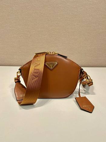 Bagsaaa Prada Leather mini shoulder bag Caramel - 18x15x8cm