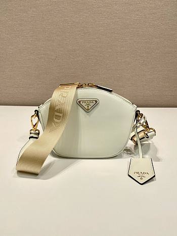 	 Bagsaaa Prada Leather mini shoulder bag White - 18x15x8cm
