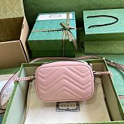 Bagsaaa Gucci Marmont GG Shoulder Bag In Pink - 18x12x6cm - 5