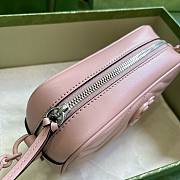 Bagsaaa Gucci Marmont GG Shoulder Bag In Pink - 18x12x6cm - 3
