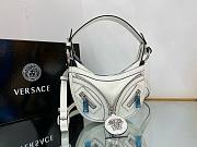 Bagsaaa Versace Repeat Medusa Mini leather shoulder bag in white - 20x4x13cm - 5
