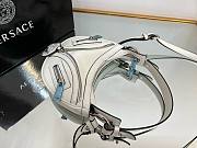 Bagsaaa Versace Repeat Medusa Mini leather shoulder bag in white - 20x4x13cm - 2