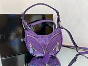 	 Bagsaaa Versace Repeat Medusa Mini leather shoulder bag in purple - 20x4x13cm - 5