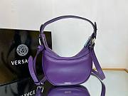 	 Bagsaaa Versace Repeat Medusa Mini leather shoulder bag in purple - 20x4x13cm - 4