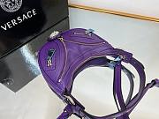 	 Bagsaaa Versace Repeat Medusa Mini leather shoulder bag in purple - 20x4x13cm - 3