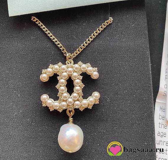 Bagsaaa Chanel CC Pearl Necklace  - 1