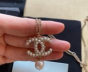 Bagsaaa Chanel CC Pearl Necklace  - 4