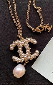 Bagsaaa Chanel CC Pearl Necklace  - 3