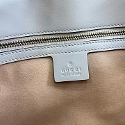 Bagsaaa Gucci GG Marmont Small Shoulder Bag Light Gray 443497 Size 26x15x7cm - 2