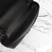 Bagsaaa Gucci GG Marmont Small Shoulder Bag Full Black 443497 Size 26x15x7cm - 5