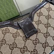 Bagsaaa Gucci Moon Side Mini Shoulder Bag Beige & Ebony 786015 Size 24x12x5cm - 4