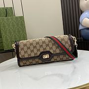 Bagsaaa Gucci Luce Small Shoulder Bag 786015 Beige & Ebony Size 27.5x12.5x6.5 cm - 1