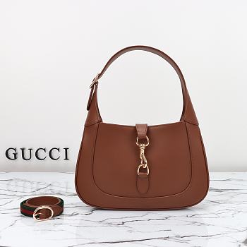 Bagsaaa Gucci Jackie Small Shoulder Bag Brown 782849 Size 27.5x19x4cm