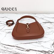 Bagsaaa Gucci Jackie Small Shoulder Bag Brown 782849 Size 27.5x19x4cm - 5