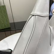 Bagsaaa Gucci Jackie Small Shoulder Bag Light Gray 782849 Size 27.5x19x4cm - 4